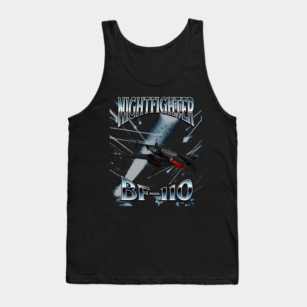 Messerschmitt Bf 110 world war two night fighter Me 110 Tank Top by woormle